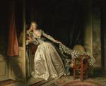 欧洲12-19世纪油画五_FRAGONARD, Jean-Honore - The Stolen Kiss